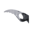 CRKT Bear Claw Fixed Blade Knife 2-2/5" Veff Serrated Hawksbill Blade Black