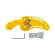 CRKT Bear Claw Fixed Knife 2-2/5" Hawkbill Blade Yellow