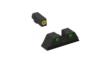 Meprolight ML41766 Hyper-Bright Yellow Ring Front/Green Rear Sights for S&W M&P Fullsize Compact Subcompact (Not Shield Models)
